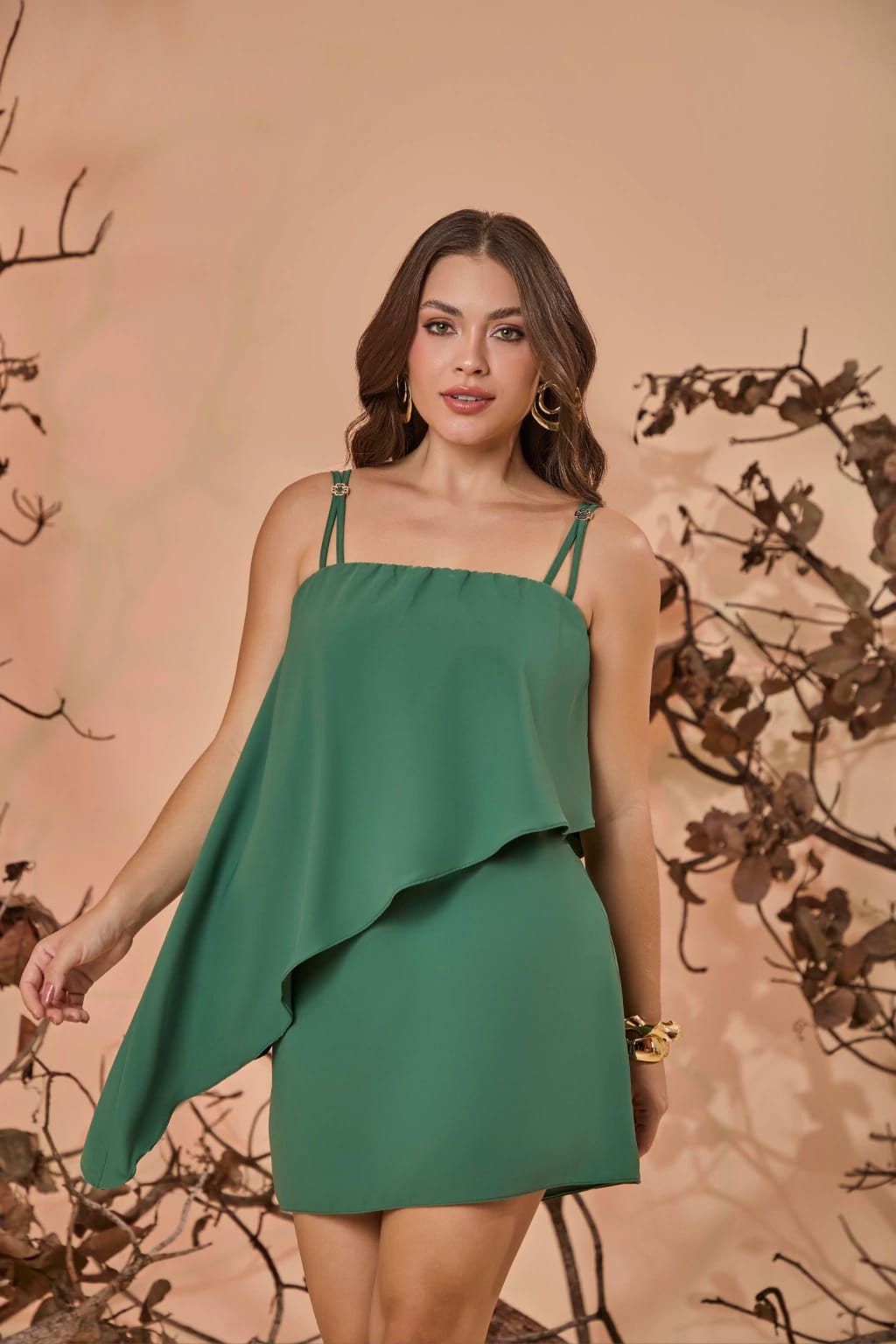 Vestido em Crepe