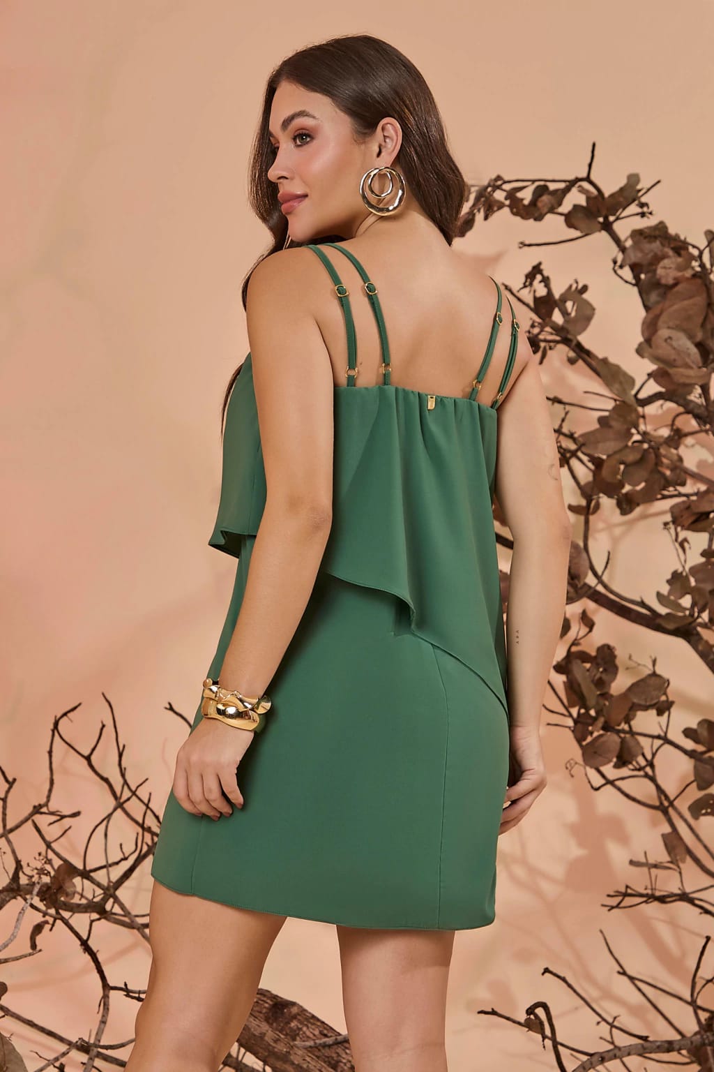 Vestido em Crepe