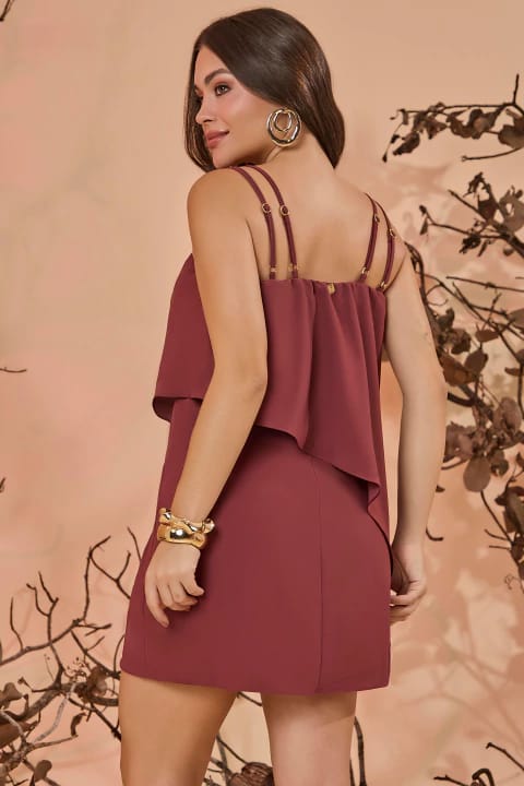 Vestido em Crepe